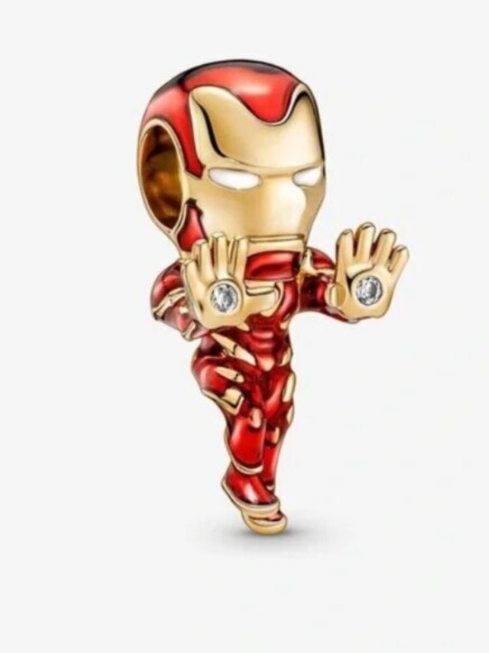 Pandora Red and Gold Iron Man Charm